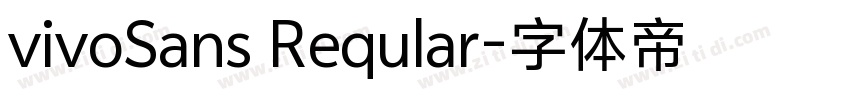 vivoSans Reqular字体转换